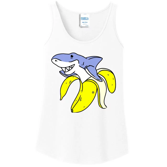 Banana Shark For Banana Lover Ladies Essential Tank