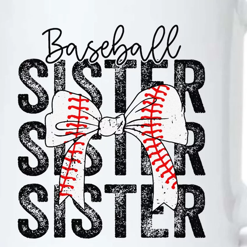 Baseball Sister Funny Baseball Life Softball Life Girl Black Color Changing Mug