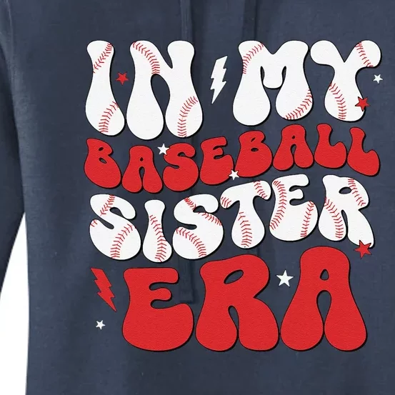 Baseball Sister Funny Women Mothers Day Women's Pullover Hoodie