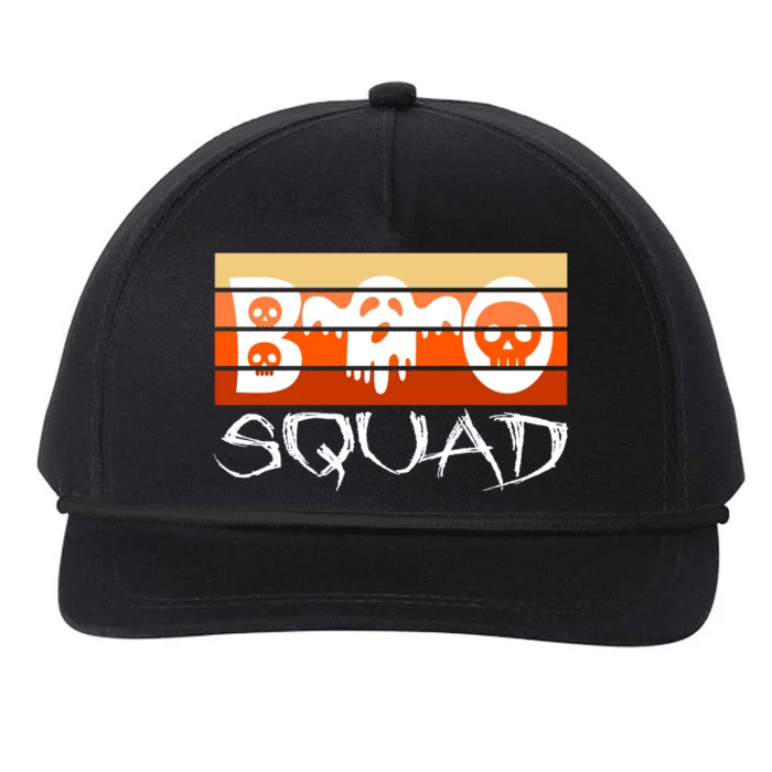 Boo Squad Funny Happy Halloween Cute Ghost Snapback Five-Panel Rope Hat