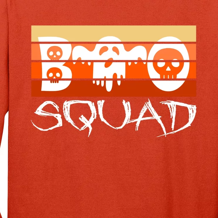 Boo Squad Funny Happy Halloween Cute Ghost Long Sleeve Shirt