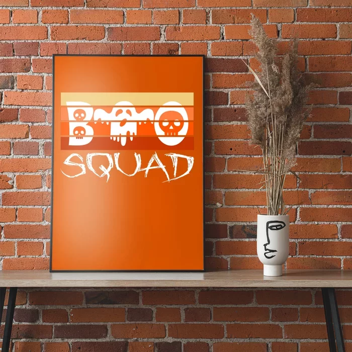 Boo Squad Funny Happy Halloween Cute Ghost Poster