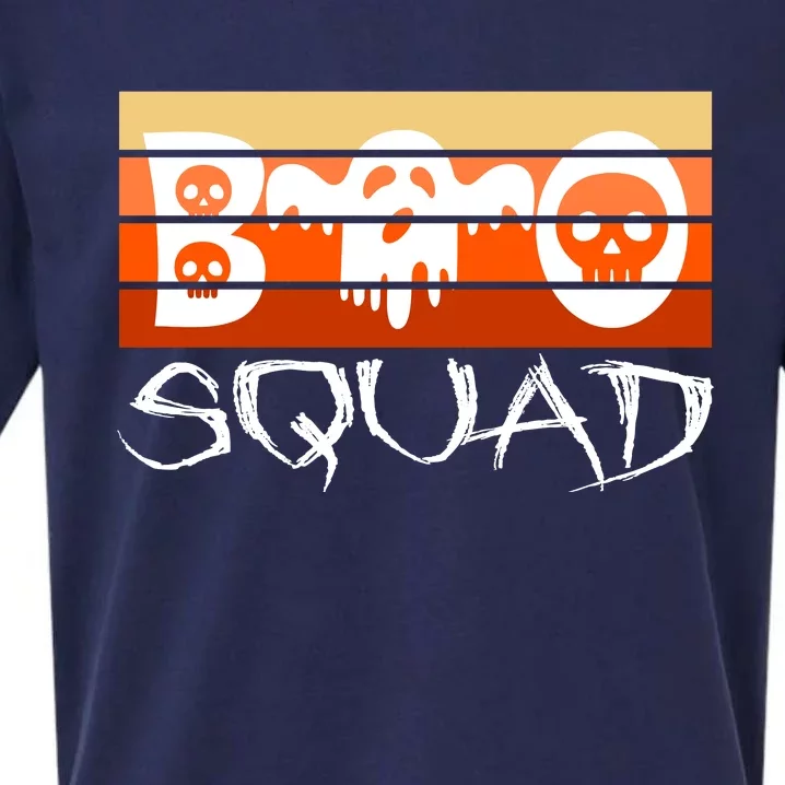 Boo Squad Funny Happy Halloween Cute Ghost Sueded Cloud Jersey T-Shirt