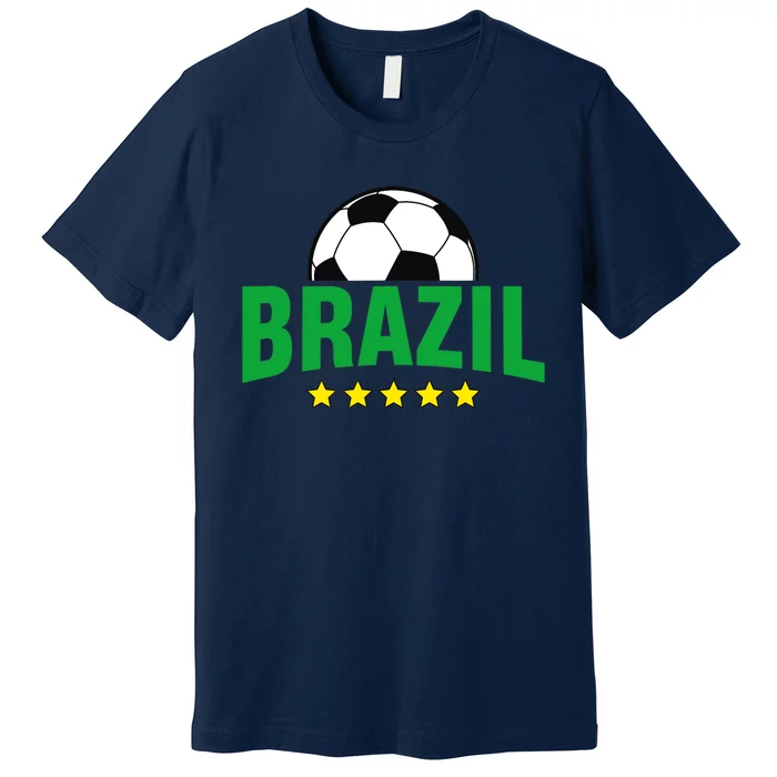 Brazil Soccer Fan Premium T-Shirt