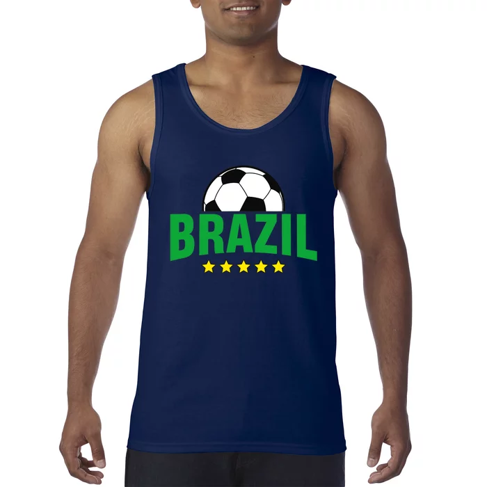 Brazil Soccer Fan Tank Top