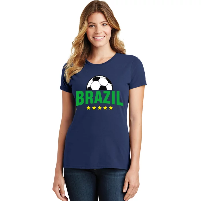 Brazil Soccer Fan Women's T-Shirt