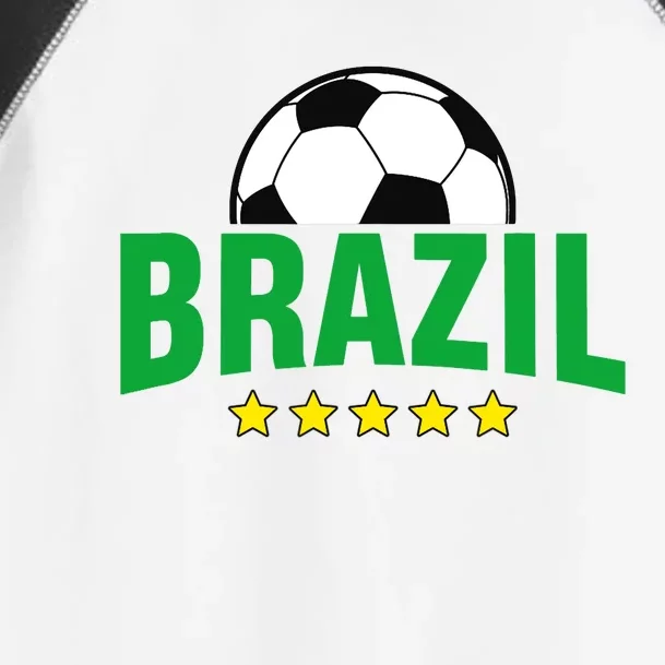 Brazil Soccer Fan Toddler Fine Jersey T-Shirt