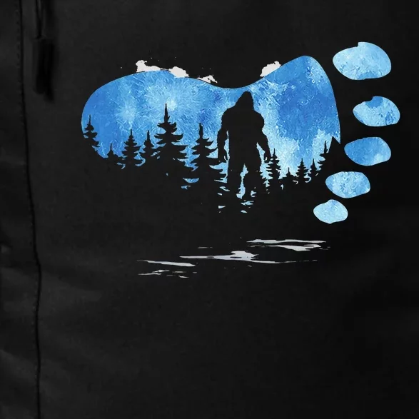 Bigfoot Sasquatch Full Moon In The Forest Daily Commute Backpack