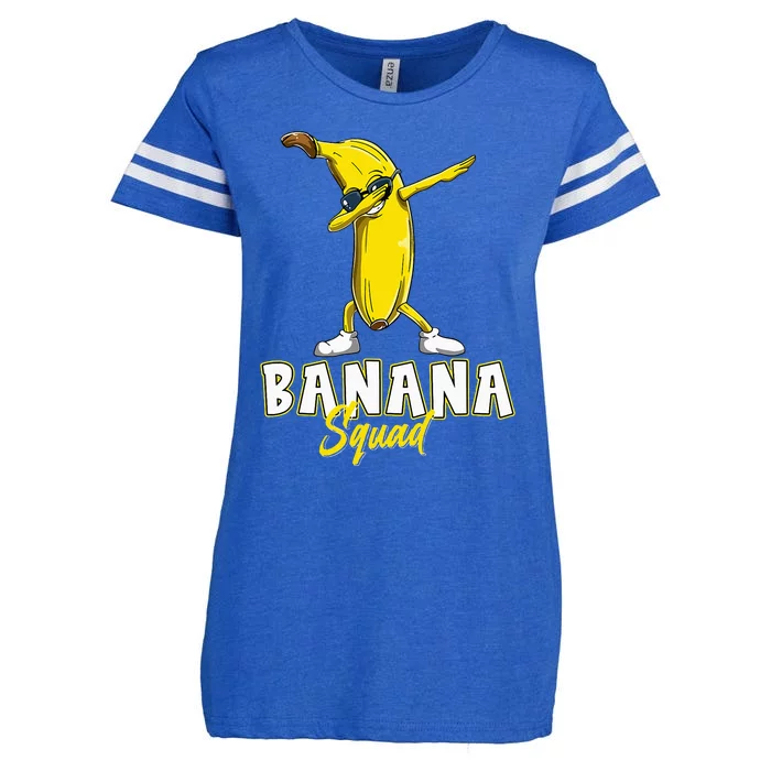 Banana Squad Funny Dabbing Banana Food & Dab Enza Ladies Jersey Football T-Shirt