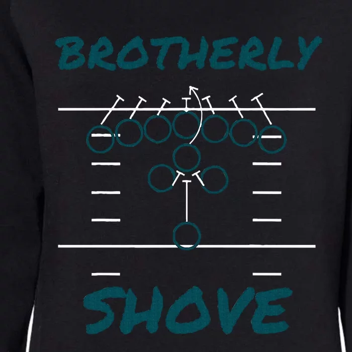 Brotherly Shove Funny Football Womens California Wash Sweatshirt