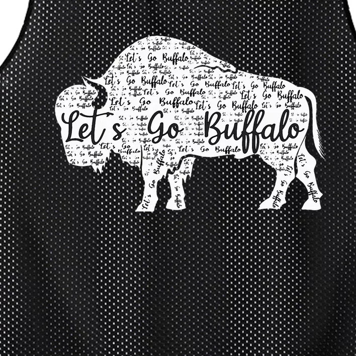 Buffalo Sports Fan Gear Let's Go Buffalo! Mesh Reversible Basketball Jersey Tank