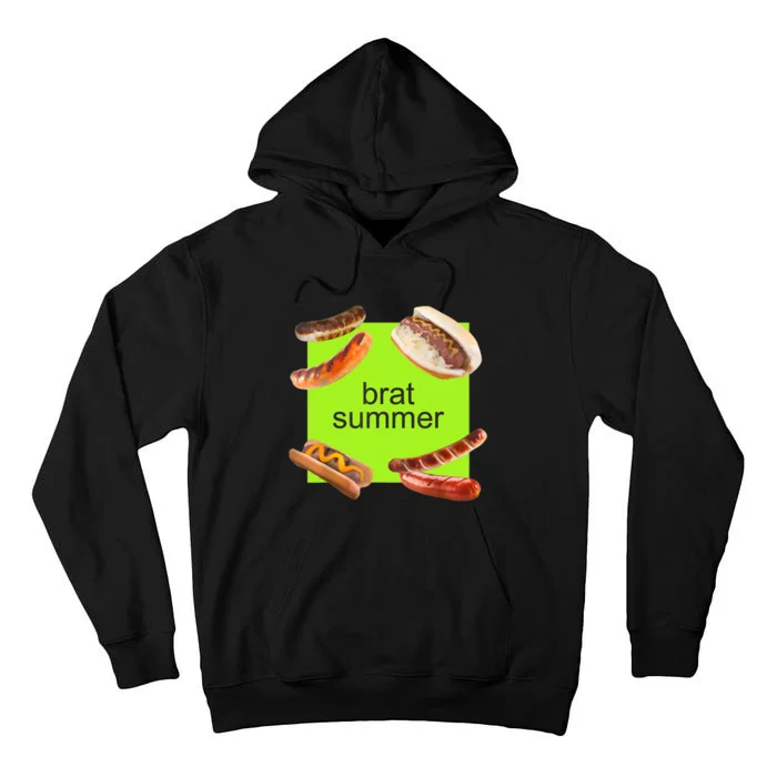 Brat Summer Funny Hot Dog Bratwurst Summer Tall Hoodie