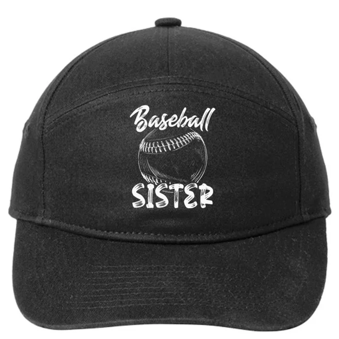 Baseball Sister For Women Family Matching Players Team 7-Panel Snapback Hat