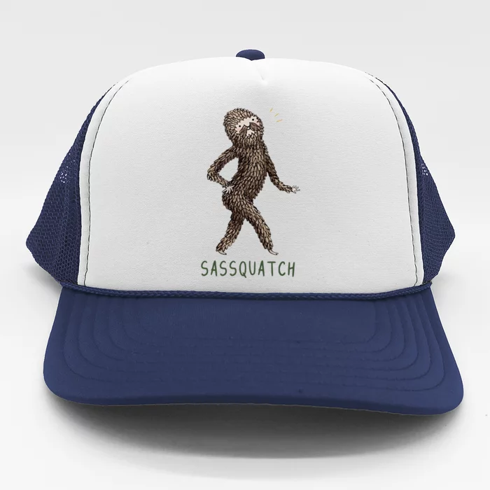 Bigfoot Sassquatch Funny Sassy Trucker Hat