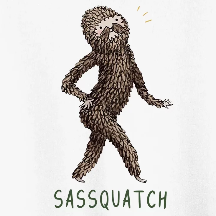 Bigfoot Sassquatch Funny Sassy Toddler T-Shirt