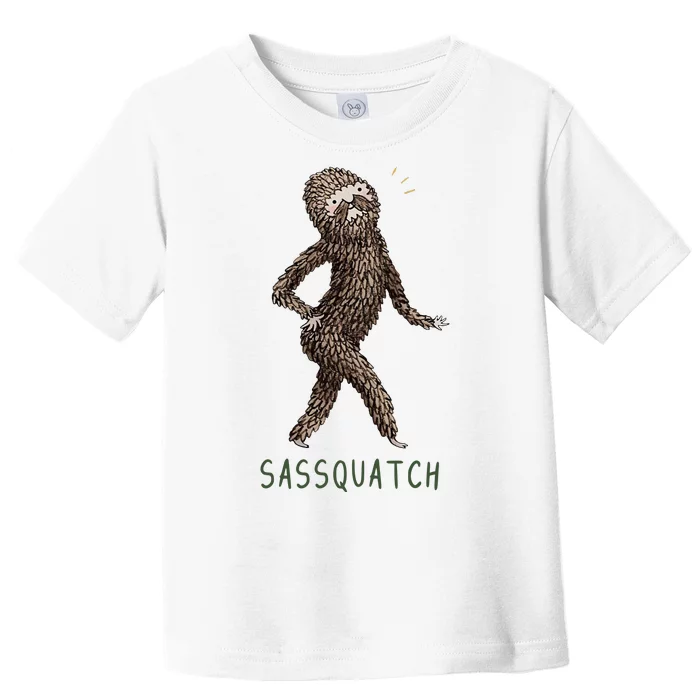 Bigfoot Sassquatch Funny Sassy Toddler T-Shirt