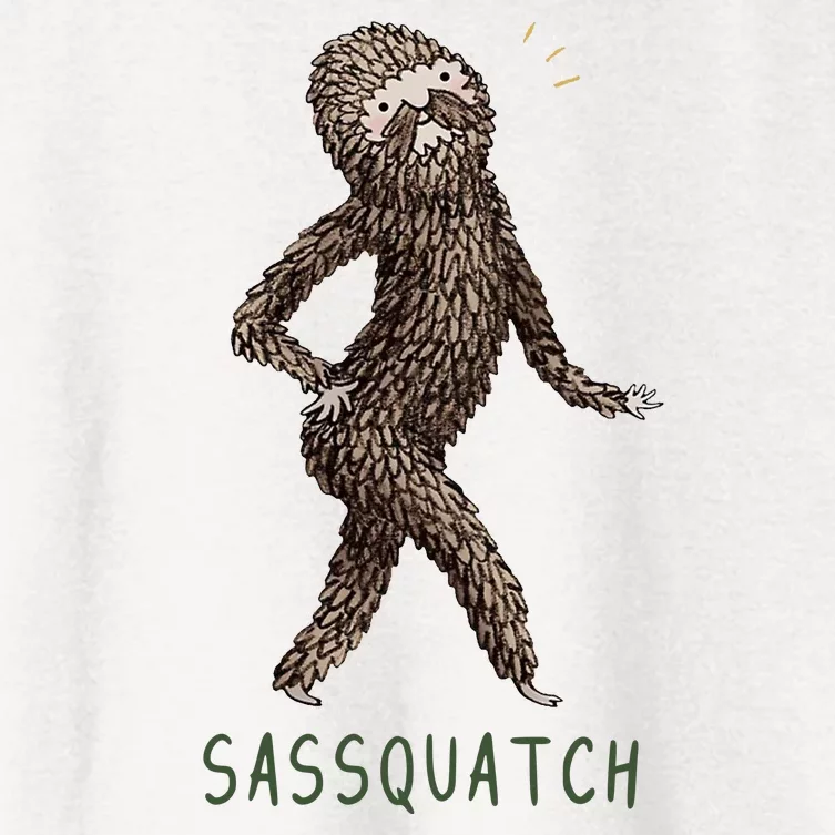 Bigfoot Sassquatch Funny Sassy Women's Crop Top Tee