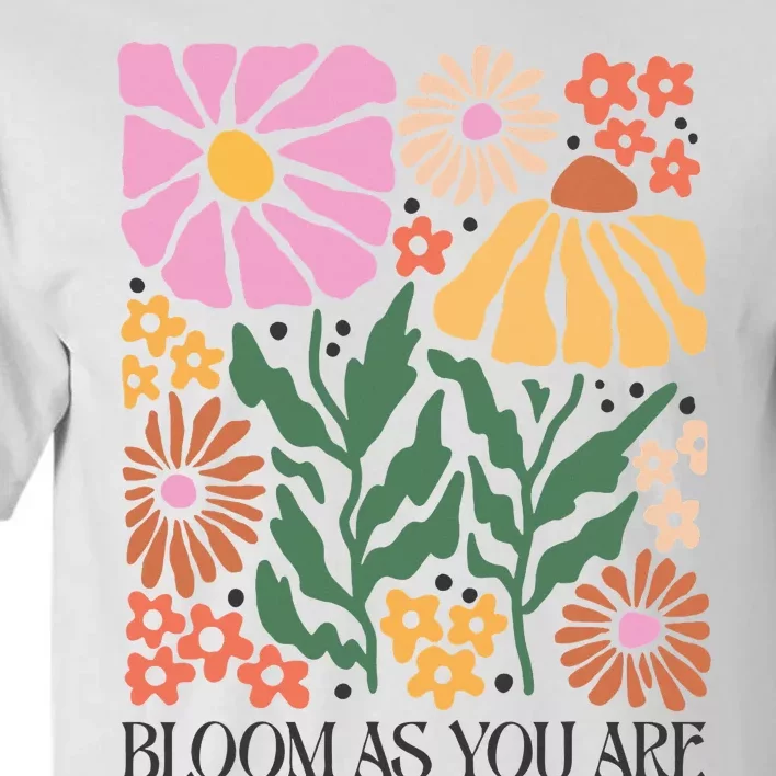 Boho Summer Flower Botanical Nature Lover Floral Wildflower Tall T-Shirt