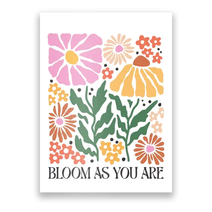 Boho Summer Flower Botanical Nature Lover Floral Wildflower Poster