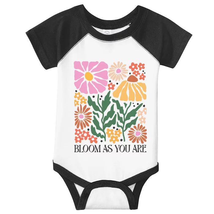 Boho Summer Flower Botanical Nature Lover Floral Wildflower Infant Baby Jersey Bodysuit