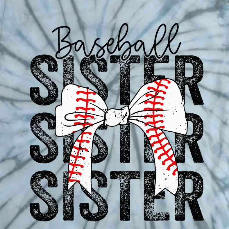 Baseball Sister Funny Baseball Life Softball Life Tie-Dye T-Shirt