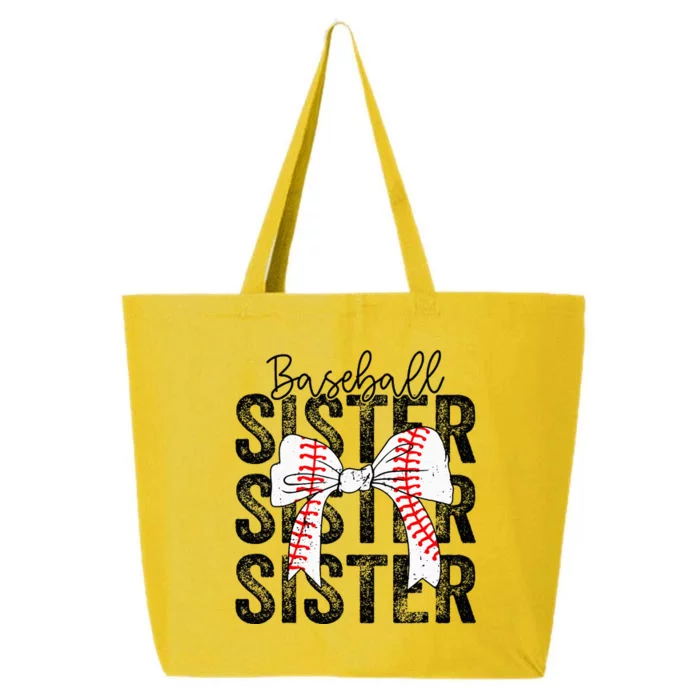 Baseball Sister Funny Baseball Life Softball Life 25L Jumbo Tote