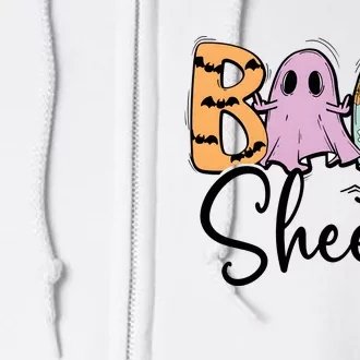 Boo Sheet Funny Halloween Full Zip Hoodie