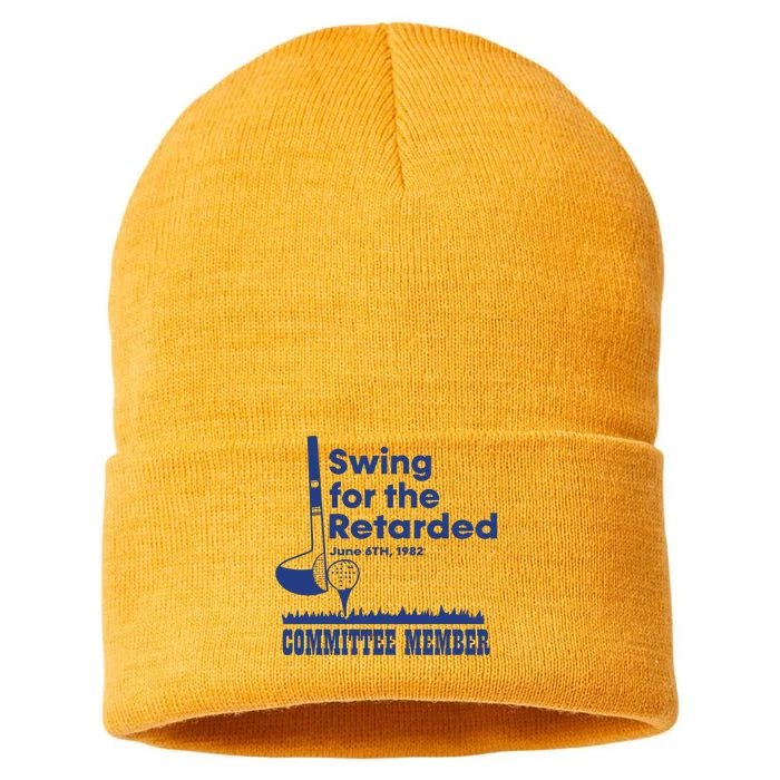 Best Swing For The Retarded June 6Th 1982 Committee Member Sustainable Knit Beanie