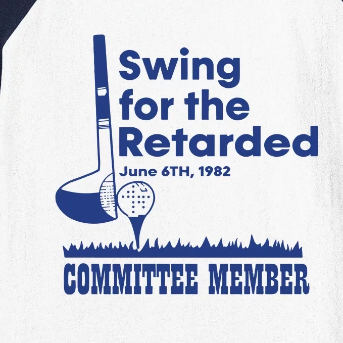 Best Swing For The Retarded June 6Th 1982 Committee Member Baseball Sleeve Shirt