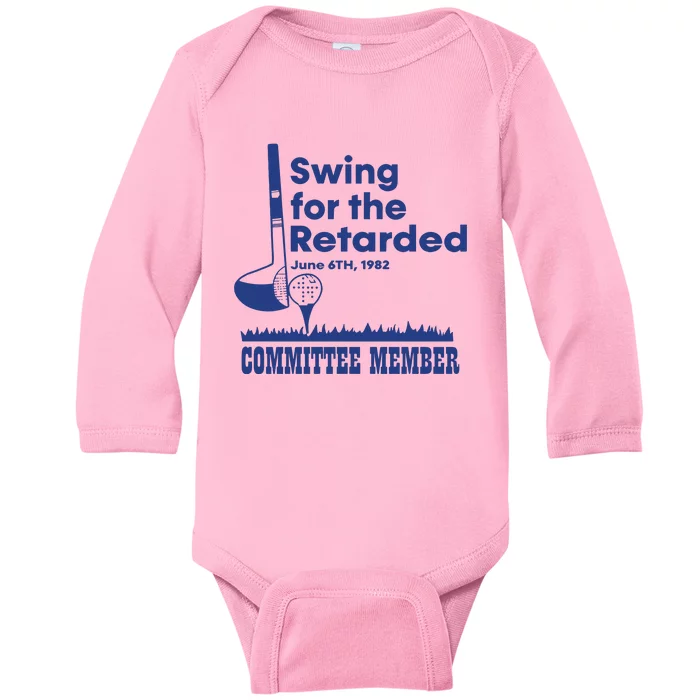 Best Swing For The Retarded June 6Th 1982 Committee Member Baby Long Sleeve Bodysuit