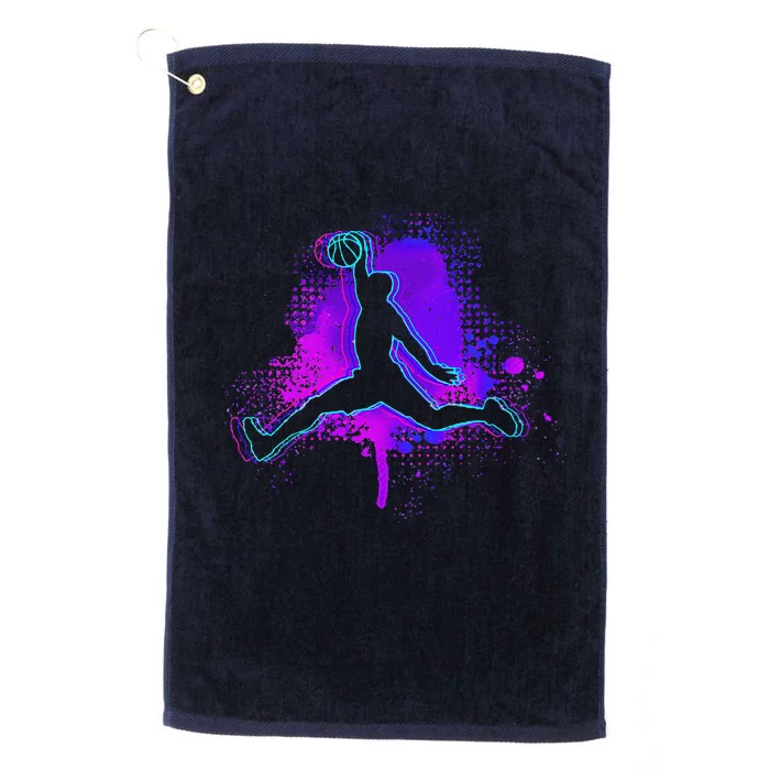 Basketball Sports Fan Player Slam Dunk Teens Platinum Collection Golf Towel