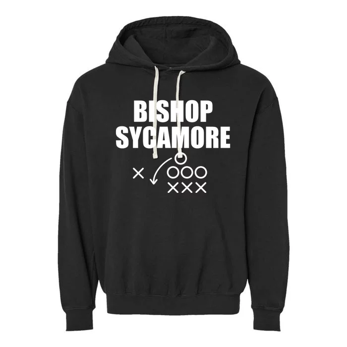 Bishop Sycamore Fake Varsity School Football Team Garment-Dyed Fleece Hoodie