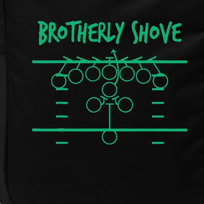 Brotherly Shove Football Mom Funny Football Fan Vintage Impact Tech Backpack