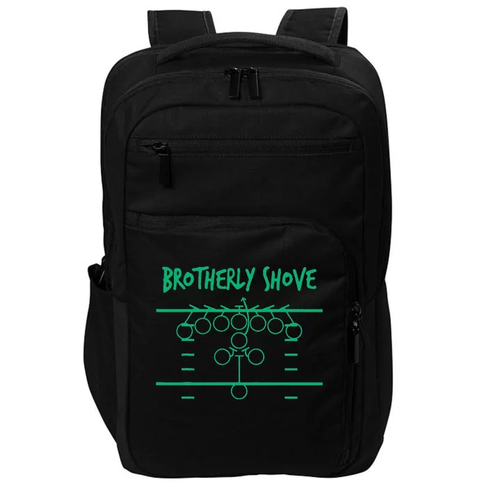 Brotherly Shove Football Mom Funny Football Fan Vintage Impact Tech Backpack