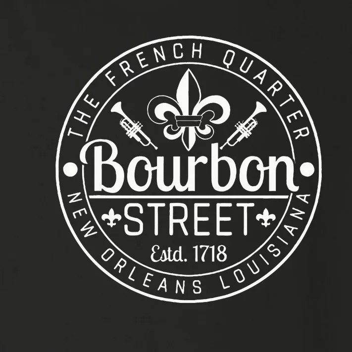 Bourbon Street French Quarter New Orleans Louisiana Est 1718 Toddler Long Sleeve Shirt