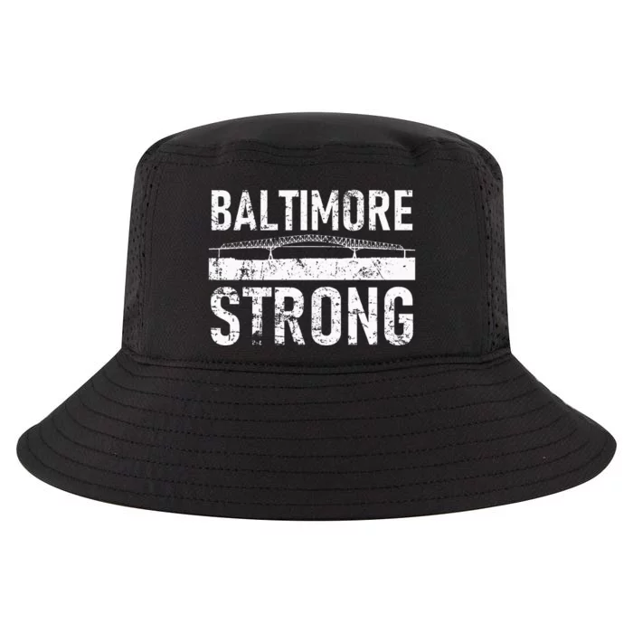 Baltimore Strong Francis Scott Key Bridge Cool Comfort Performance Bucket Hat