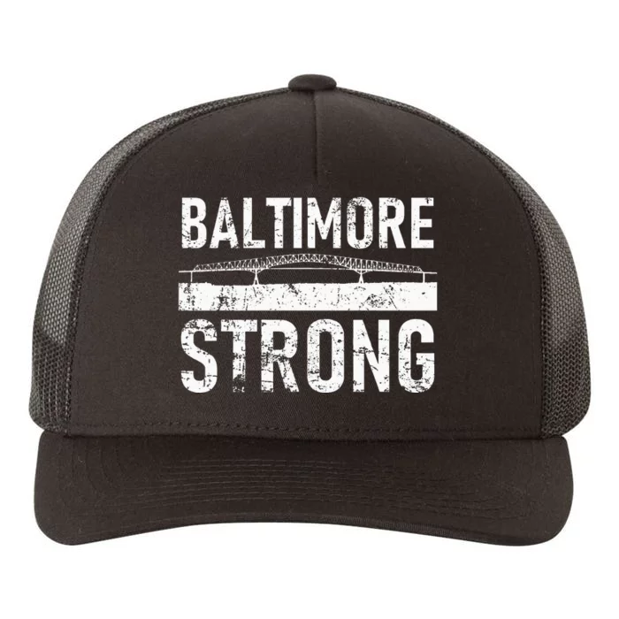 Baltimore Strong Francis Scott Key Bridge Yupoong Adult 5-Panel Trucker Hat