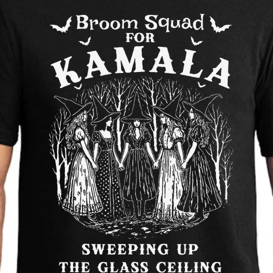 Broom Squad For Kamala Sweeping Up The Glass Ceiling Pajama Set