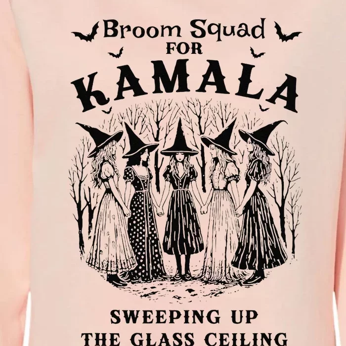 Broom Squad For Kamala Sweeping Up The Glass Ceiling Womens California Wash Sweatshirt