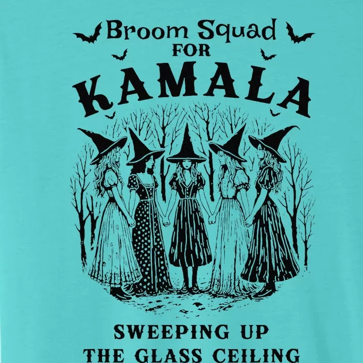 Broom Squad For Kamala Sweeping Up The Glass Ceiling ChromaSoft Performance T-Shirt