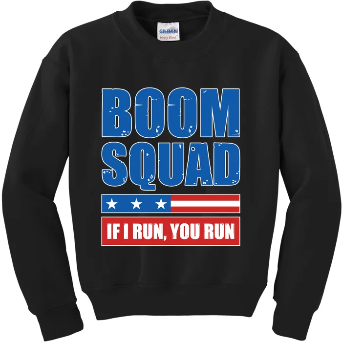 Boom Squad Fireworks Director 4th Of July Kids Sweatshirt