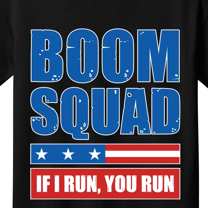 Boom Squad Fireworks Director 4th Of July Kids T-Shirt