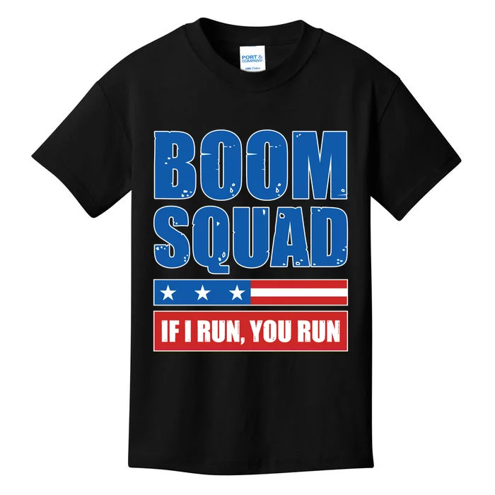 Boom Squad Fireworks Director 4th Of July Kids T-Shirt