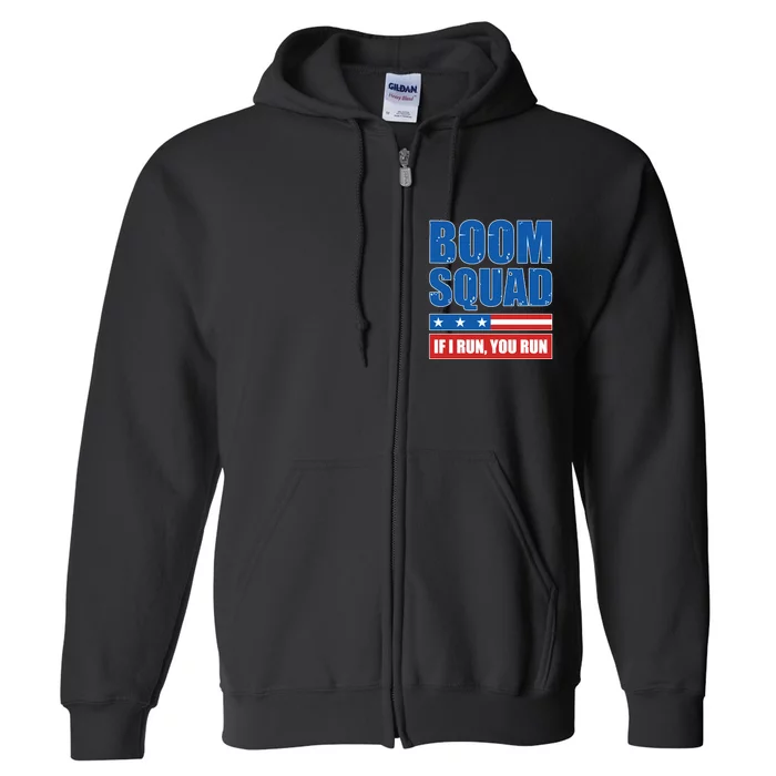 Boom Squad Fireworks Director 4th Of July Full Zip Hoodie