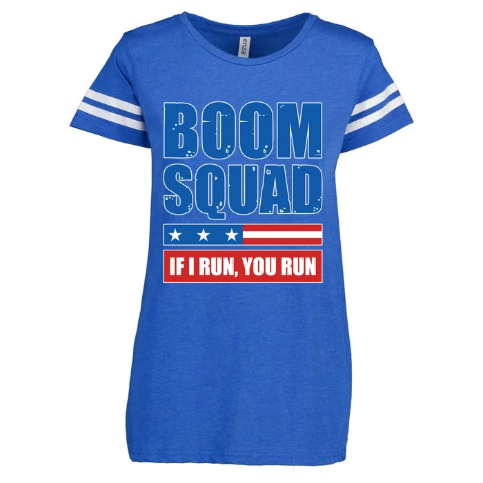 Boom Squad Fireworks Director 4th Of July Enza Ladies Jersey Football T-Shirt