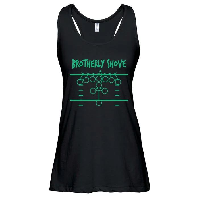 Brotherly Shove Football Mom Funny Football Fan Vintage Ladies Essential Flowy Tank