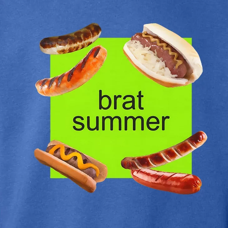 Brat Summer Funny Hot Dog Bratwurst Summer Toddler Hoodie