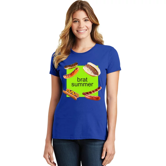 Brat Summer Funny Hot Dog Bratwurst Summer Women's T-Shirt