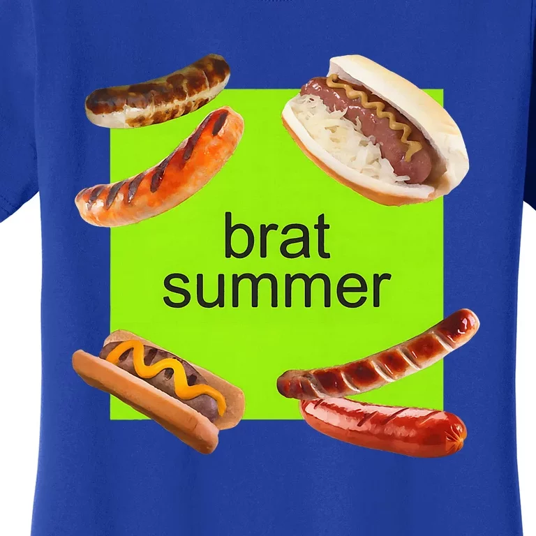 Brat Summer Funny Hot Dog Bratwurst Summer Women's T-Shirt