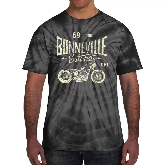 Bonneville Salt Flats Motorcycle Racing Gift Tie-Dye T-Shirt